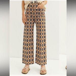 MAEVE by Anthropologie The Collette Trousers Pants Floral Flowers Size 27